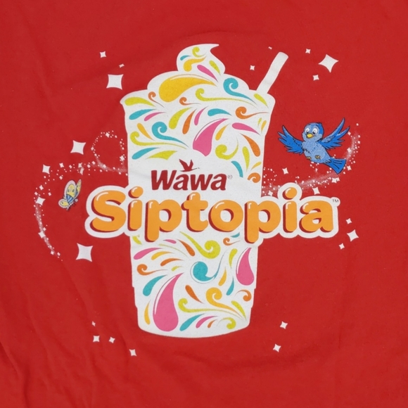 Wawa Siptopia Red Shirt Unisex Size Small - Picture 3 of 5